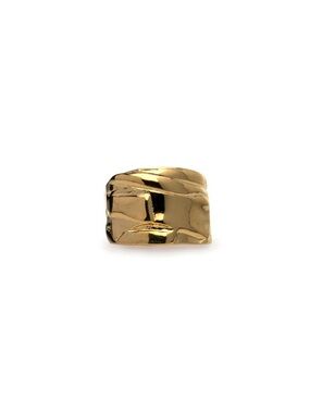 Size 5 - Gold Hammered Ring - by Mayamar